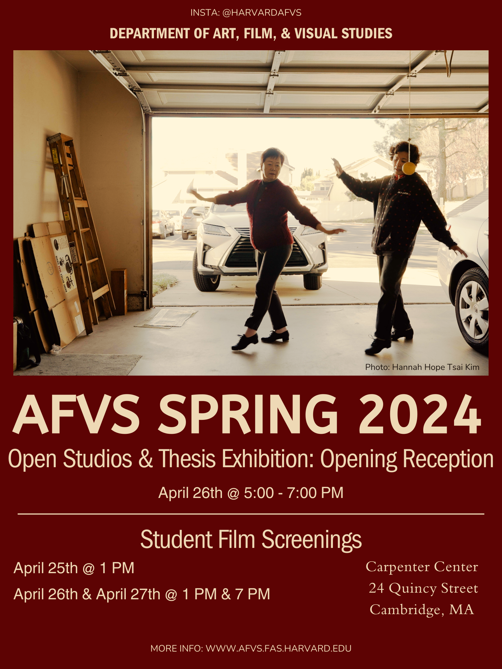 Spring 2024 AFVS Open Studios | Department of Art, Film, and Visual Studies